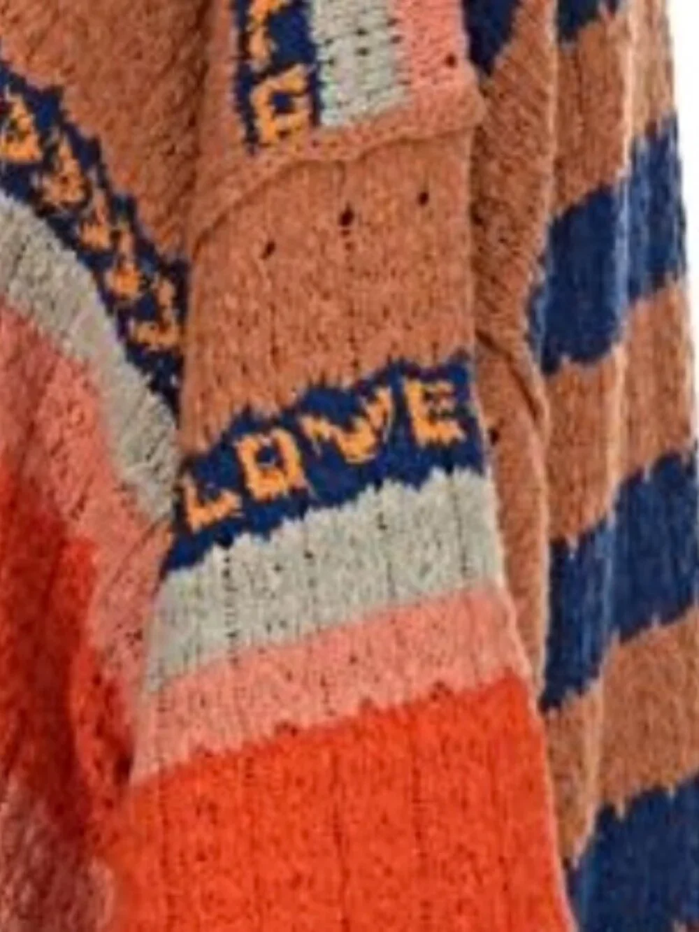 NWT Free People Hidden Love Striped Tunic Sweater Top Oversize Coast Boho M $148